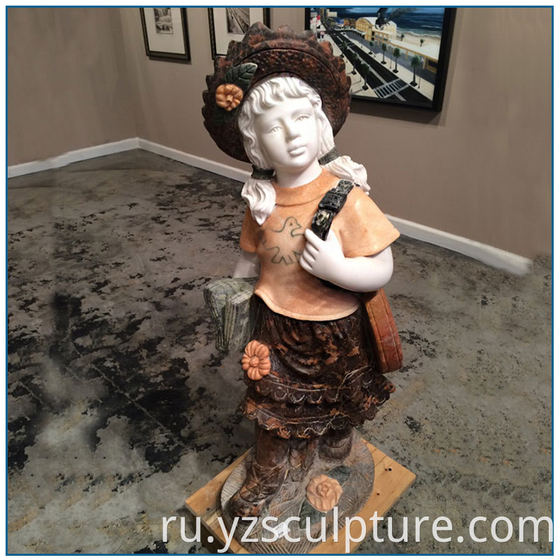 marble girl statue
